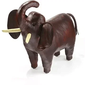 Image of Omersa Leather Elephant - Standard