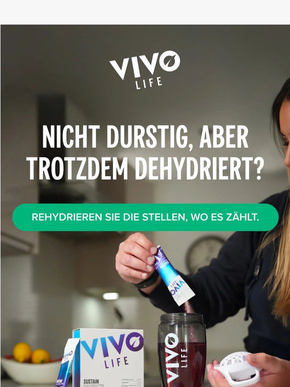 Kein Durst, trotzdem dehydriert?