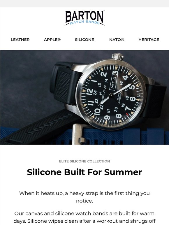 Swap to a lighter watch strap for summer