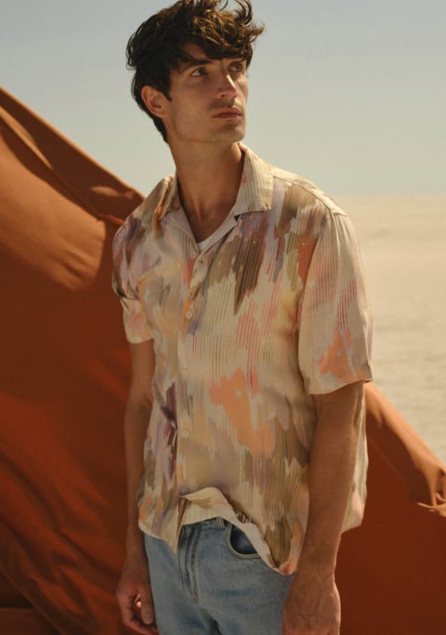 Didcot - Pastel And Multicolour Floral Short-Sleeve Shirt