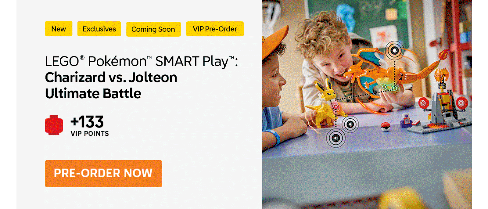 LEGO® Pokémon™ SMART Play™: Charizard vs. Jolteon Ultimate Battle