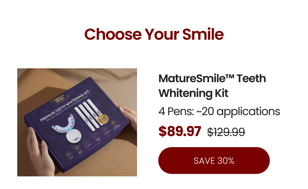 MatureSmile™ Teeth Whitening Kit