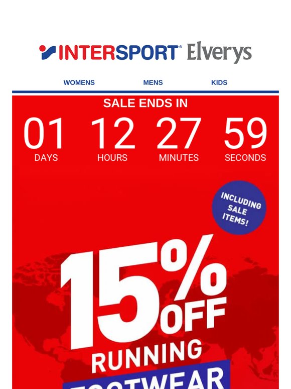 🚨ENDS TOMORROW: EXTRA 15% OFF Running Footwear 👟