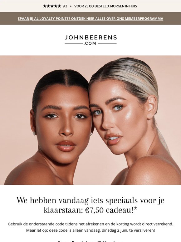 Cadeautje: €7,50 korting!* 💝