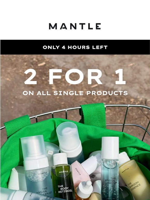Only 4 hours left to shop