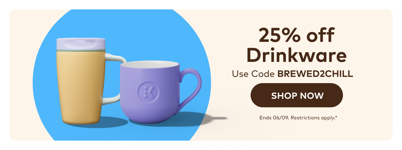 25% off Drinkware