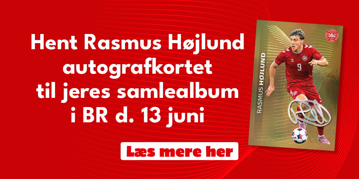 Højlund autografkort