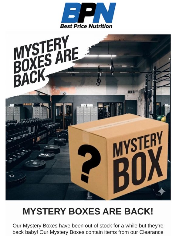 Mystery Boxes Are Back!