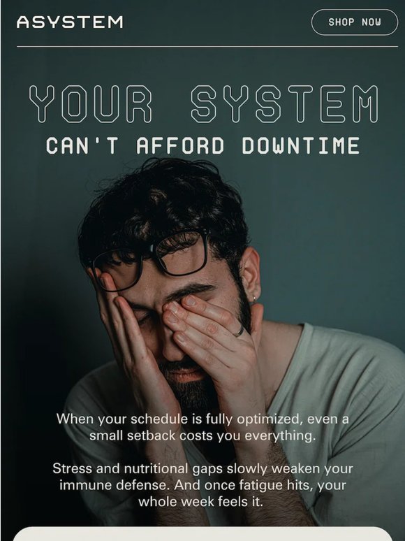 You can't afford a sick day 👀