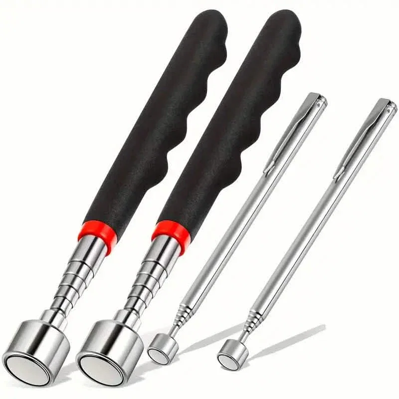 Image of 3-in-1 Telescopic Magnetic Grabber Tool – Stainless Steel, Non-Electric