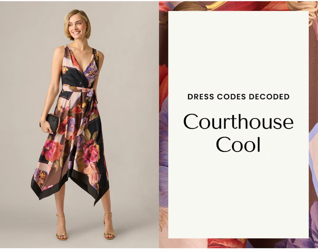 Floral Print Handkerchief Midi Dress In Black Multi