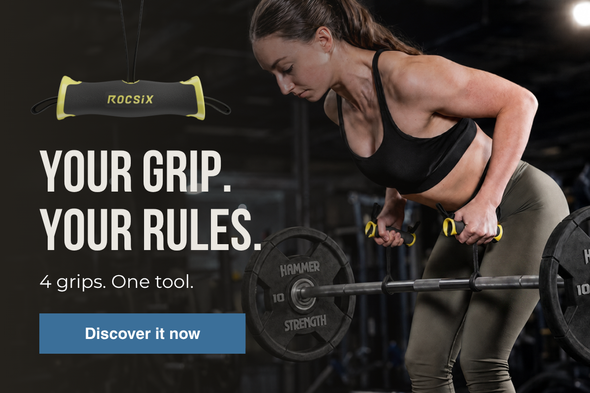 The grip is decisive. Every rep starts here. Improve grip now.