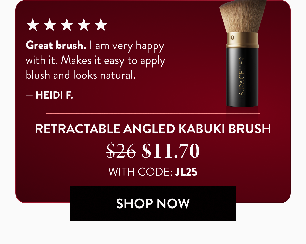 RETRACTABLE ANGLED KABUKI BRUSH | SHOP NOW