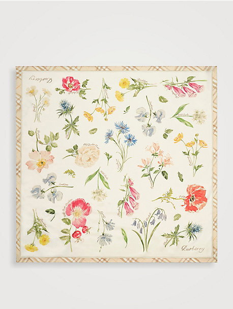 Blooms Of Britain Silk Scarf