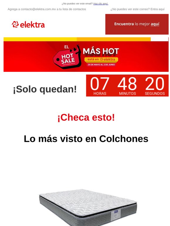 🔥¡Último día! Los Colchones más vistos 🛌🏻