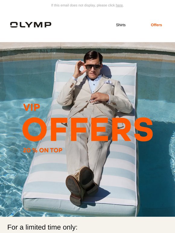 20% extra discount exclusively for you
