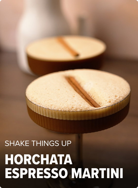 SHAKE THINGS UP Horchata Espresso Martini 