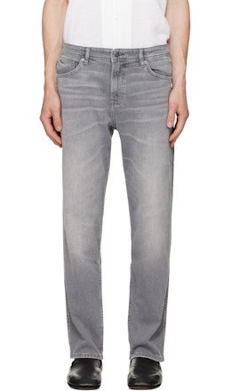 Gray Maine Regular-Fit Comfort-Stretch Jeans