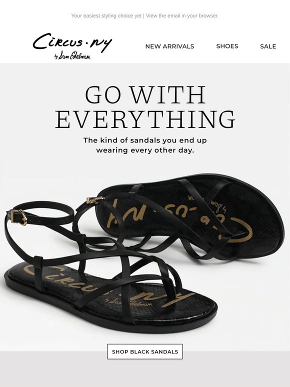 The Black Sandals for Every Plan