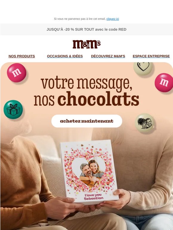 La boîte de chocolats de vos rêves !