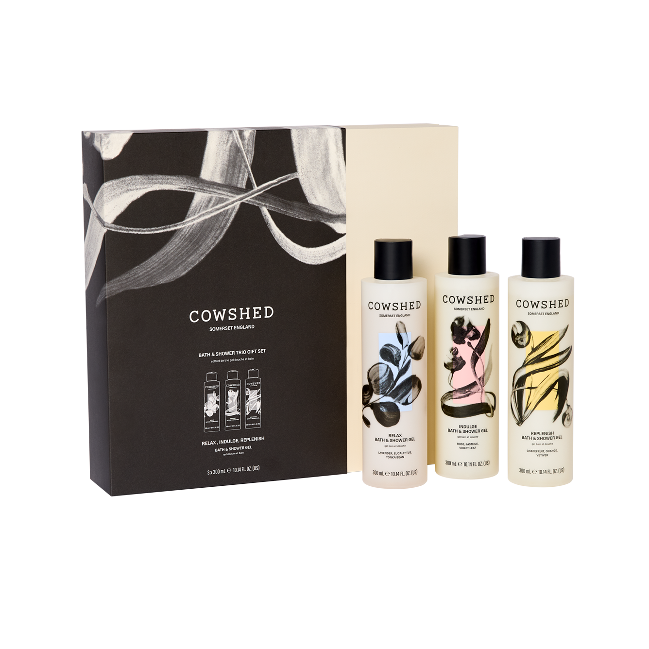 3 Cowshed shower gels in a gorgeous gift box