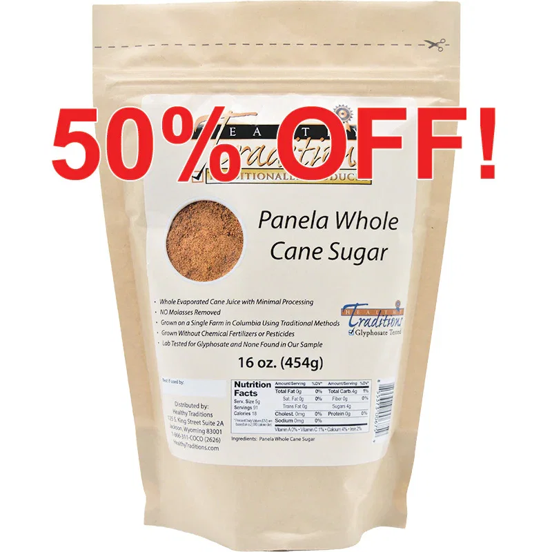 Image of Panela Whole Cane Sugar - 1lb Bag