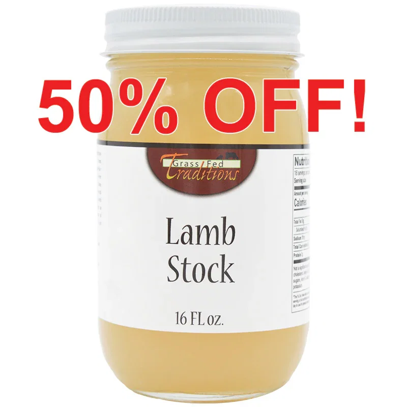 Image of Grass-fed Lamb Bone Stock 16 oz (2-jar minimum)