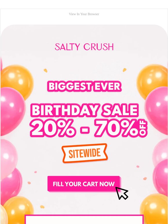 🎂 Our BIGGEST EVER BIRTHDAY SALE is here...