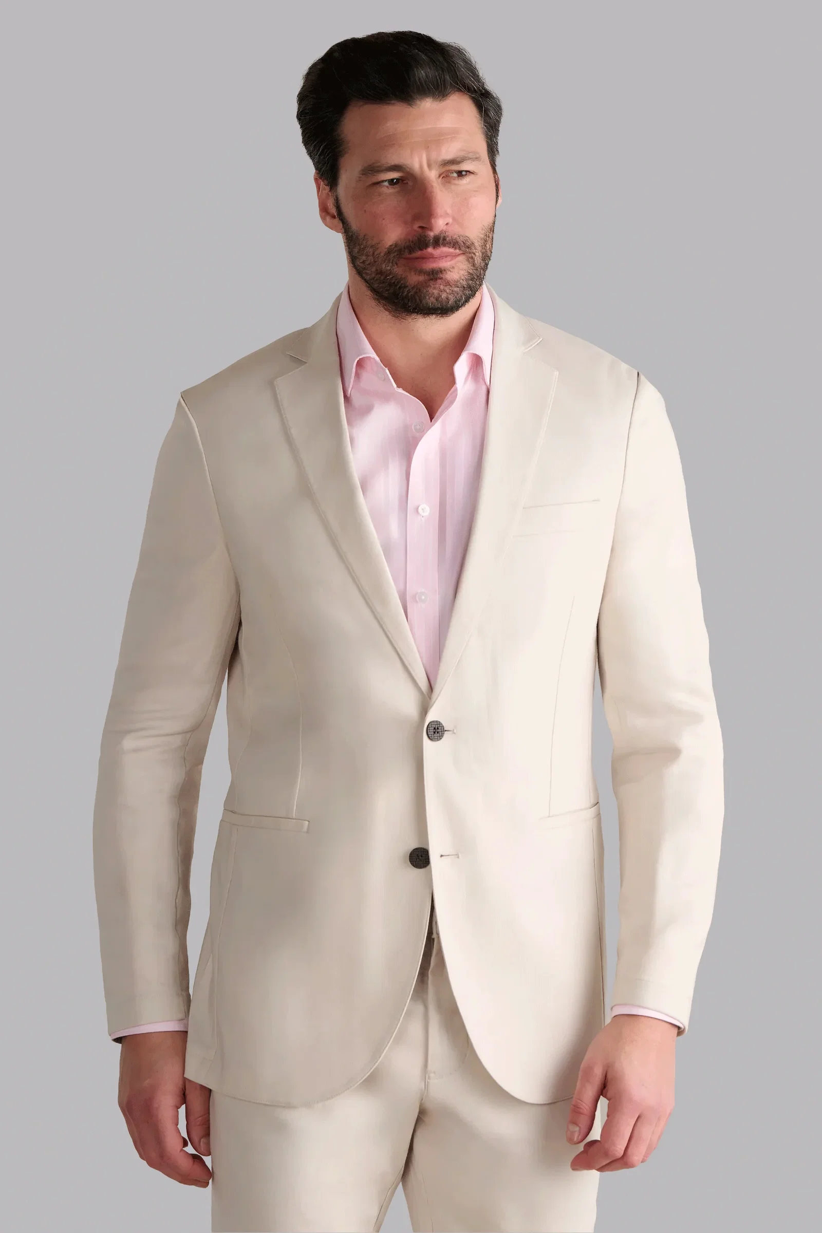 Image of Performance Linen Blazer // Bone