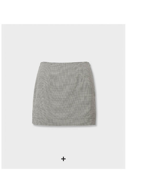 Shop Piper Plaid Wool Mini Skirt