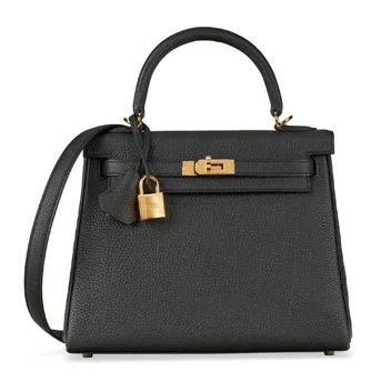 A Black Togo Leather Retourne Kelly 25 With Gold Hardware Hermès