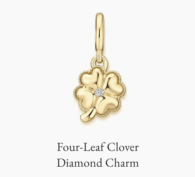 Four-Leaf Clover Diamond Charm