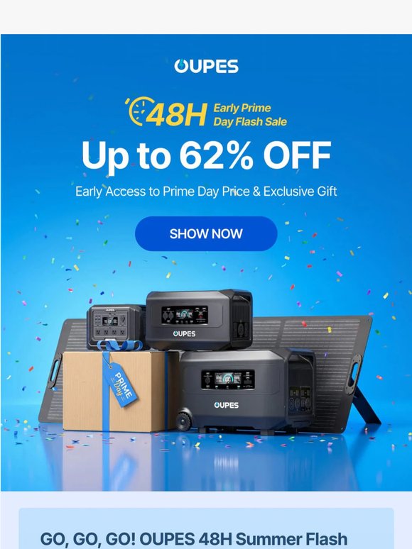 GO! OUPES Early Prime Day is LIVE (Up to 62% OFF) 🔥