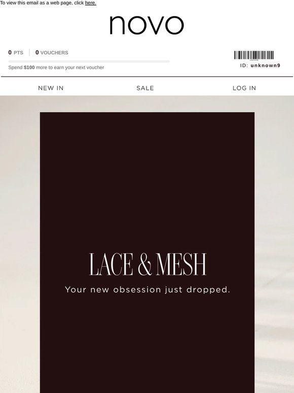 Just dropped: The lace and mesh edit ✨