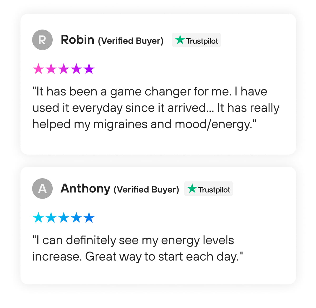 "It has been a game changer for me. I have used it everyday since it arrived... It has really helped my migraines and mood/energy."