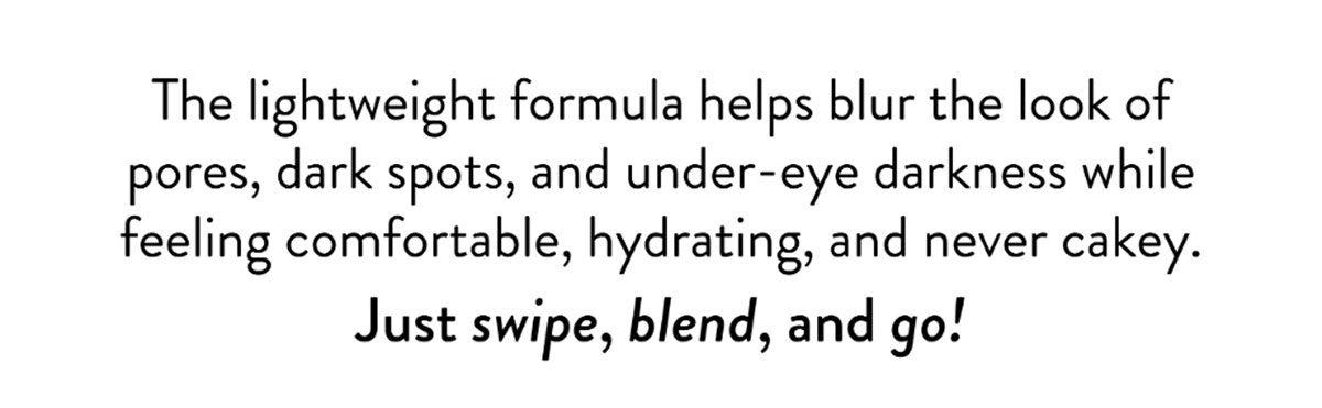 Just swipe, blend, and go!
