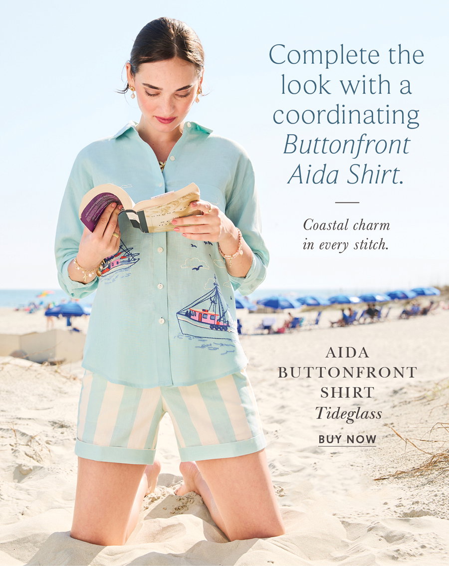 Aida Buttonfront Shirt Tideglass