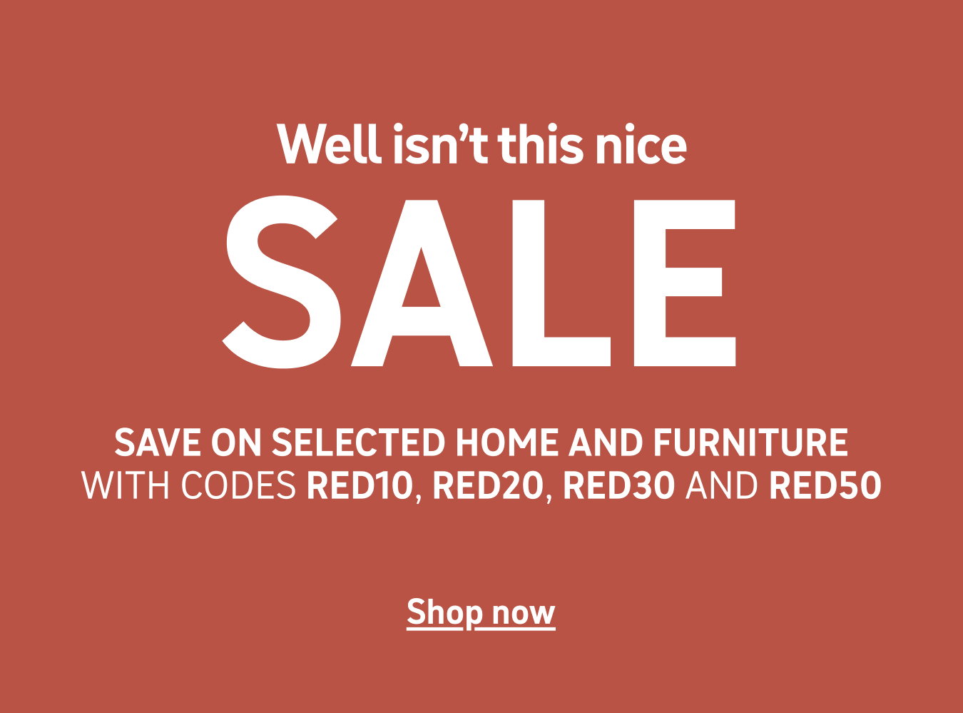 Save on selected home and furniture