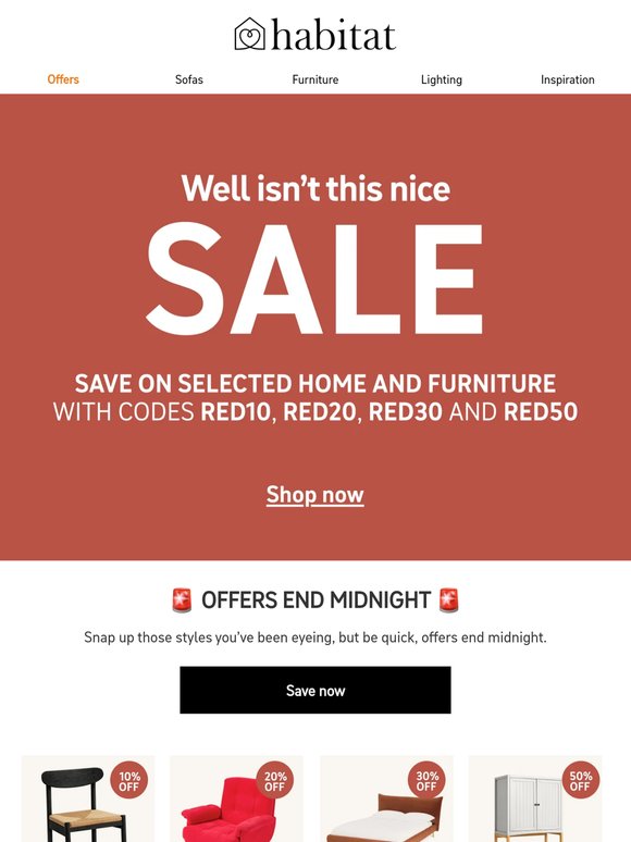 Ending midnight: Don’t miss up to 50% off
