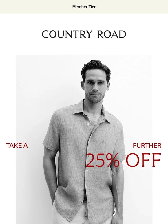 —, Take a Further 25% Off Sale