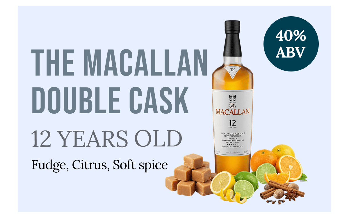 The Macallan  Double Cask 12 YEARS  Fudge, Citrus, Soft spice