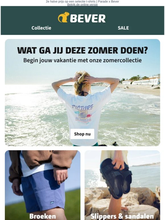 Begin jouw vakantie met onze zomercollectie