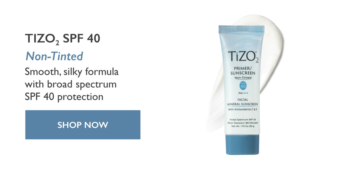 TiZO 2 SPF 40 Smooth, silky formula with broad spectrum SPF 40 protection