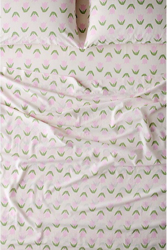 Mini Tulip Patterned Cotton Sheet Set