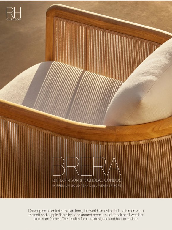 Discover Outdoor Collections in Premium Solid Teak & All-Weather Aluminum