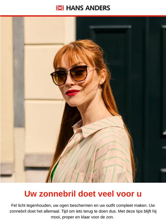Zo blijft uw zonnebril stralen