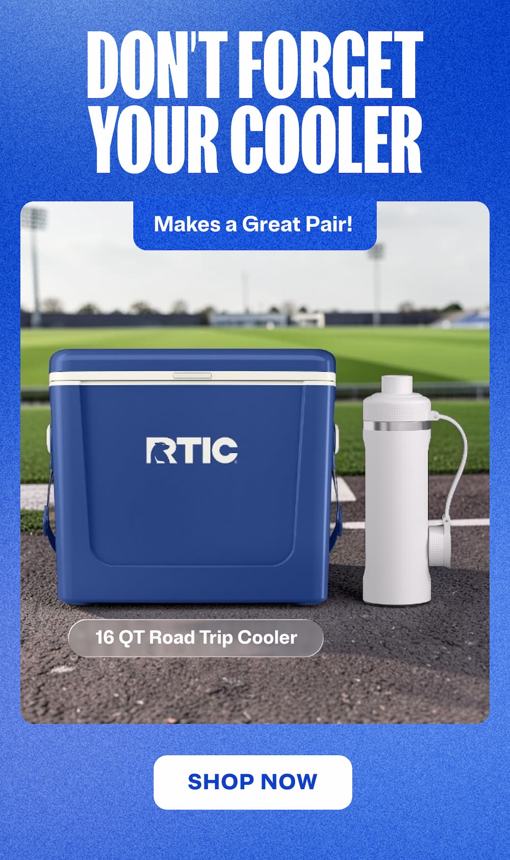 Our 16 QT Road Trip Cooler Makes a great pair
