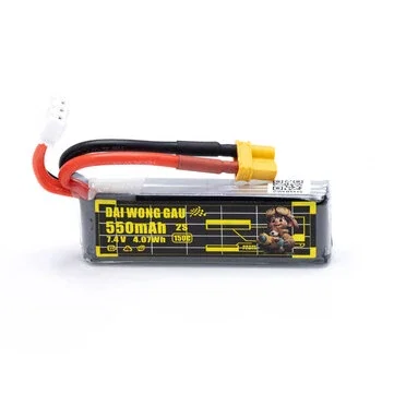 RATE DAI WONG GAU 7.4V 550mAh 2S 150C LiPo Battery XT30 Plug for W20 2Inch FPV Racing Drones