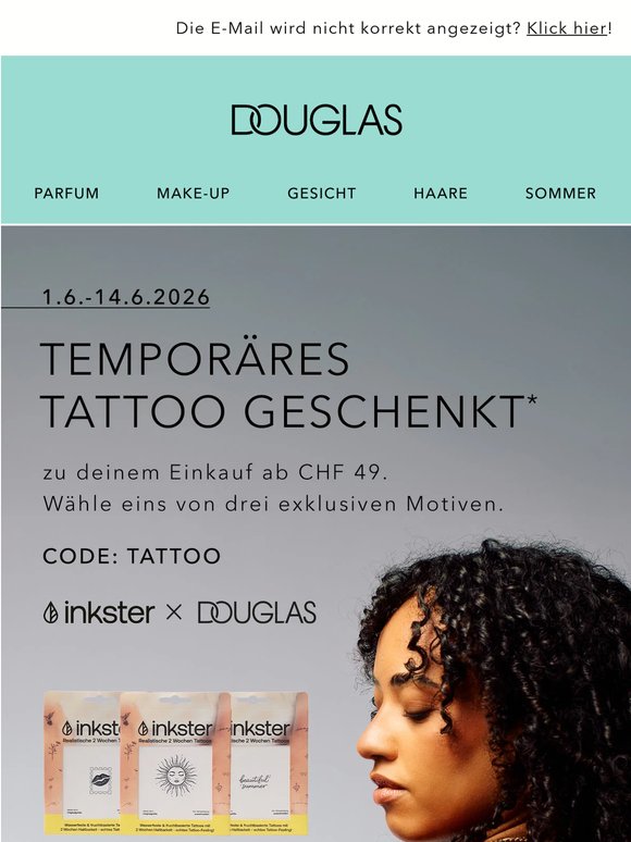 GRATIS: Temporäres Tattoo für dich!