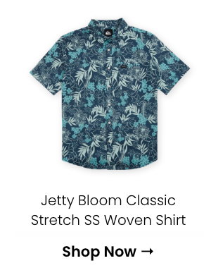 Jetty Bloom Classic Stretch Short Sleeve Woven Shirt
